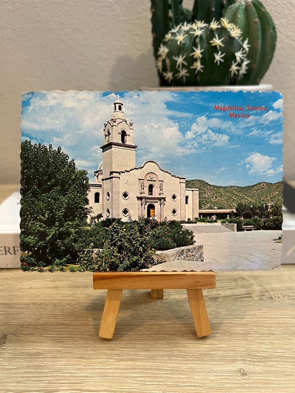 Vintage Magdalena de Kino Sonora Mexico Santa Maria Church Chrome Postcard